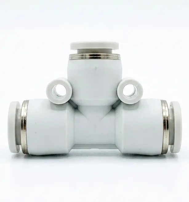 AIRMIXS PE-06 Union Tee Push-to-Connect Pneumatic Fitting