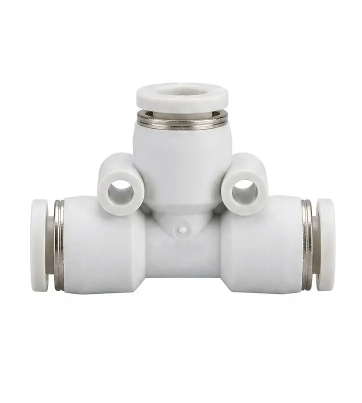 AIRMIXS PE-04 Union Tee Push-to-Connect Pneumatic Fitting