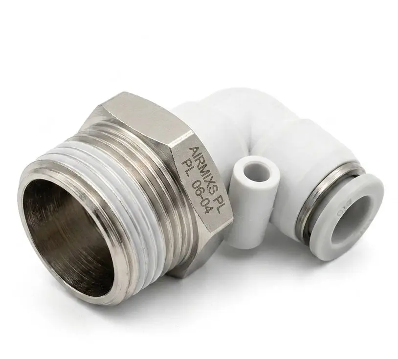 AIRMIXS PL06-04 Male Elbow Pneumatic Push-in Fitting