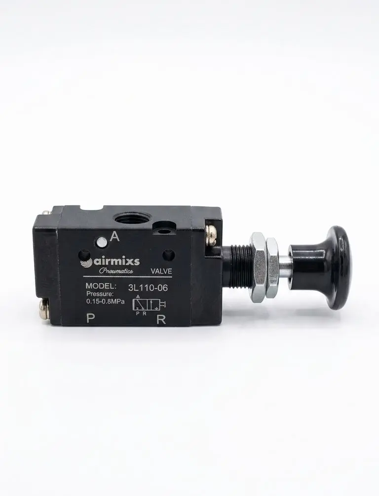 AIRMIXS 3L110-06 pneumatic hand pull valve.