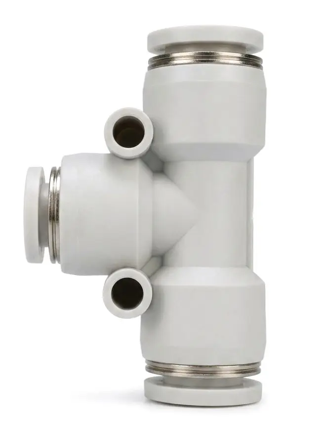 PEG10-08 AIRMIXS Reducing Union Tee Pneumatic Push-in Fitting