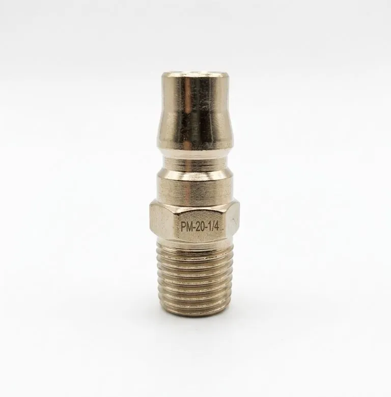 [PM-20] PM-20 1/4" Male Thread Pneumatic Quick Coupler Plug