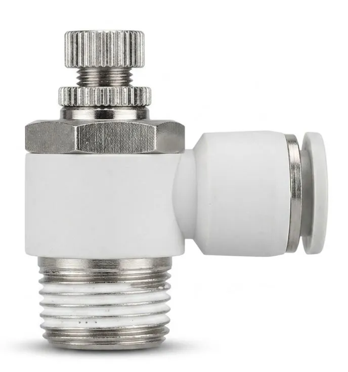 SL12-04 AIRMIXS Speed Controller Elbow Pneumatic Flow Control Valve