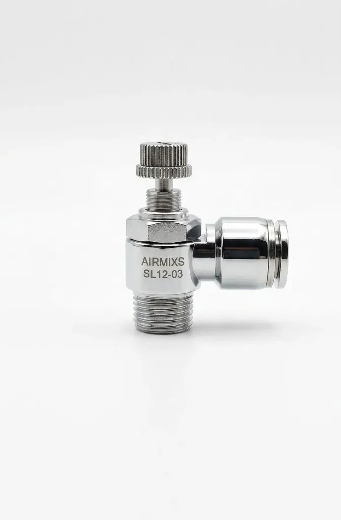[SL12-03] SL12-03 AIRMIXS Speed Controller Elbow Pneumatic Flow Control Valve