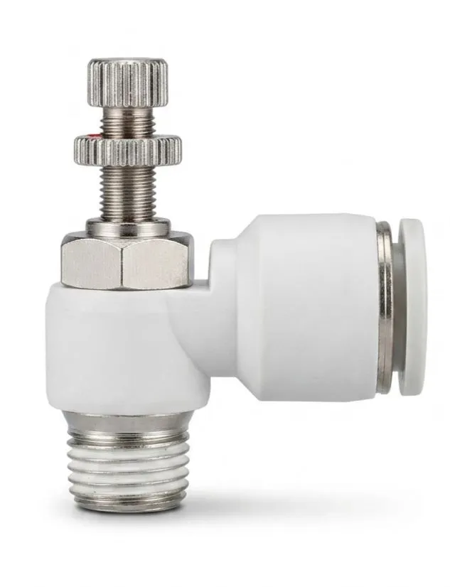AIRMIXS SL 12-02 Speed Controller Elbow Pneumatic Flow Control Valve