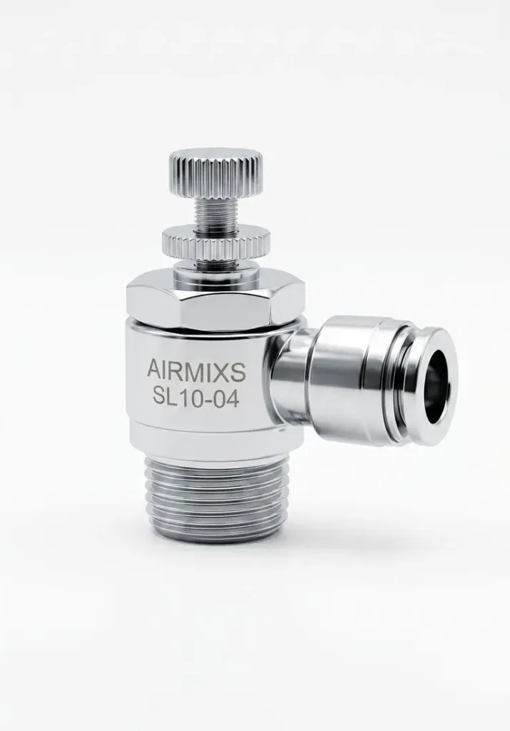 SL10-04 AIRMIXS Speed Controller Elbow Pneumatic Flow Control Valve