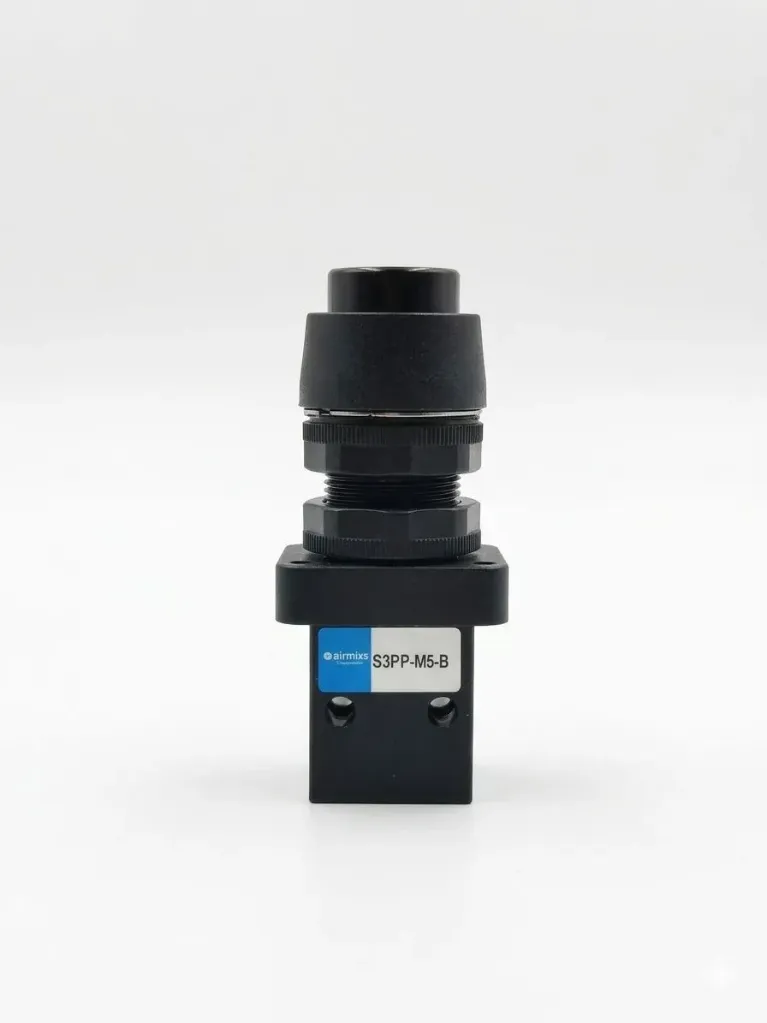 [S3PP-M5-B] AIRMIXS S3PP-M5-B Pneumatic 3/2-Way Mechanical Push Button Valve