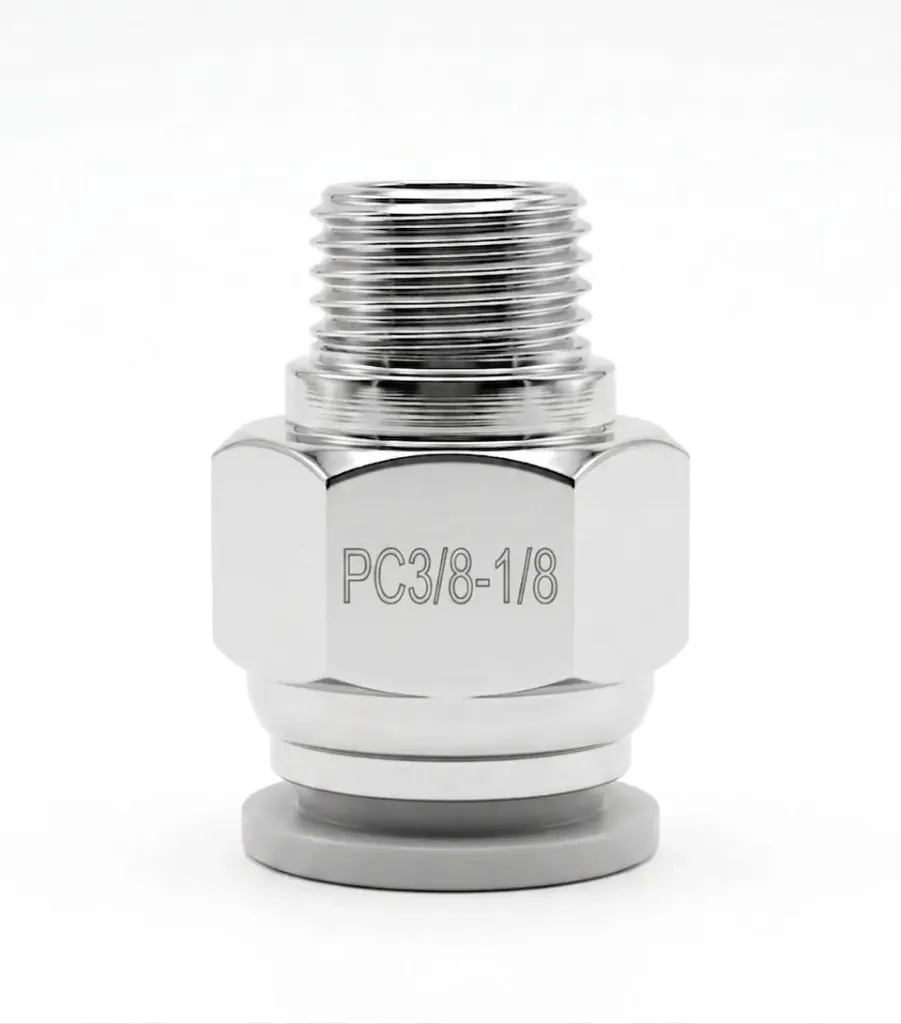 [PC3/8-1/8] PC3/8-1/8 AIRMIXS Straight Male Push-to-Connect Pneumatic Air Fitting 3/8" Tube OD x 1/8" NPT Male