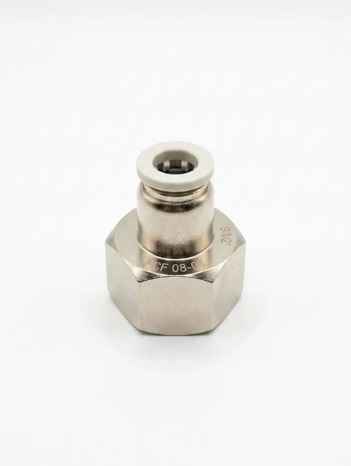 AIRMIXS PCF 10-04 Push-to-Connect Pneumatic Female Straight Connector