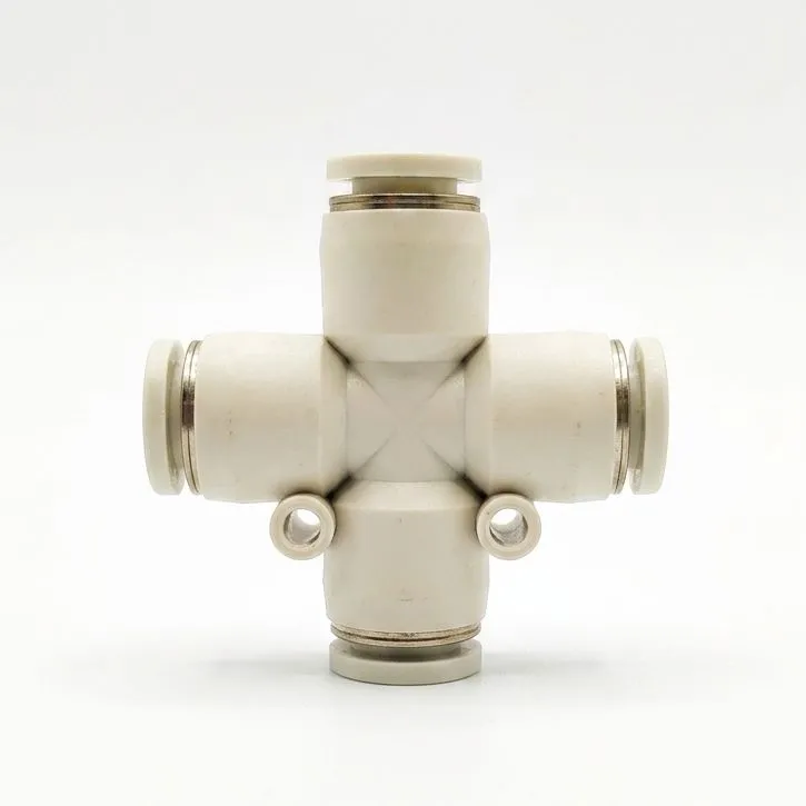 [SPZ-8] AIRMIXS SPZ-8 Pneumatic Equal Union Cross Fitting
