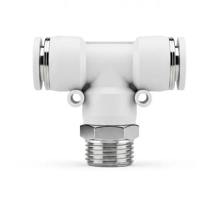 PB14-04 AIRMIXS Push-in Pneumatic Male Branch Tee Fitting