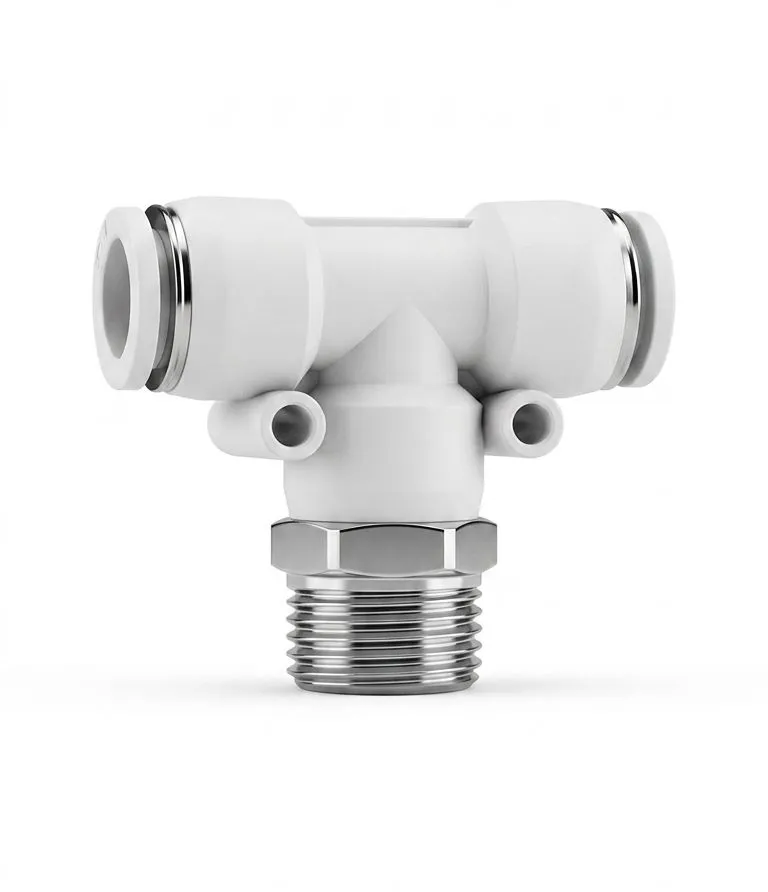 PB12-04 AIRMIXS Push-in Pneumatic Male Branch Tee Fitting