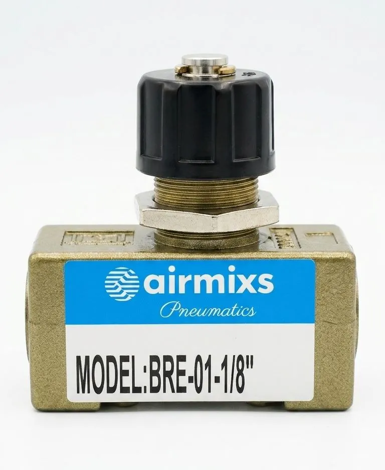 AIRMIXS BRE-01-1/8" Pneumatic Flow Control Valve