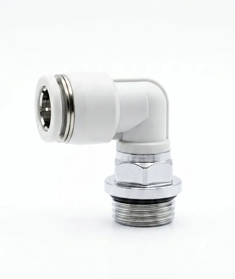AIRMIXS PL10-G03 Pneumatic Push-in Male Elbow Fitting (10mm OD x G3/8" Thread)