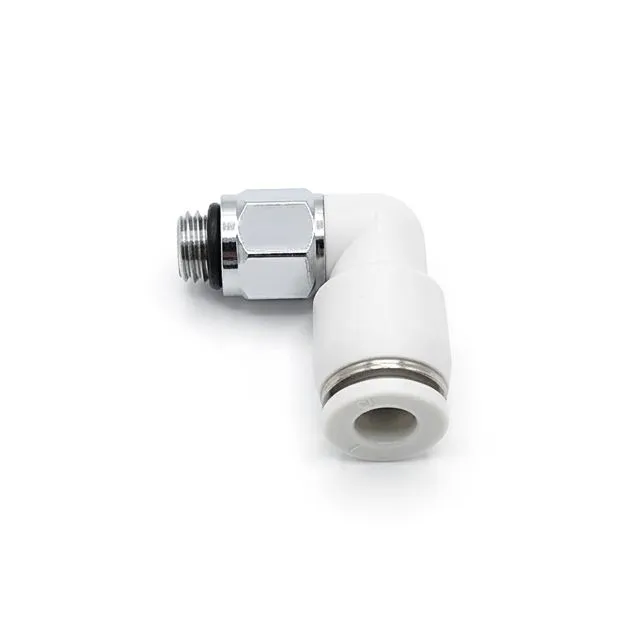 PL04-M6 AIRMIXS Ultra-Compact Pneumatic Push-in Male Elbow Fitting