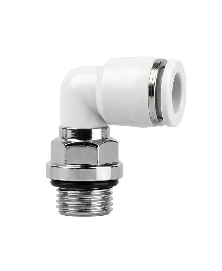 AIRMIXS PL06-G02 Pneumatic Push-in Male Elbow Fitting (6mm OD x G1/4" Thread)