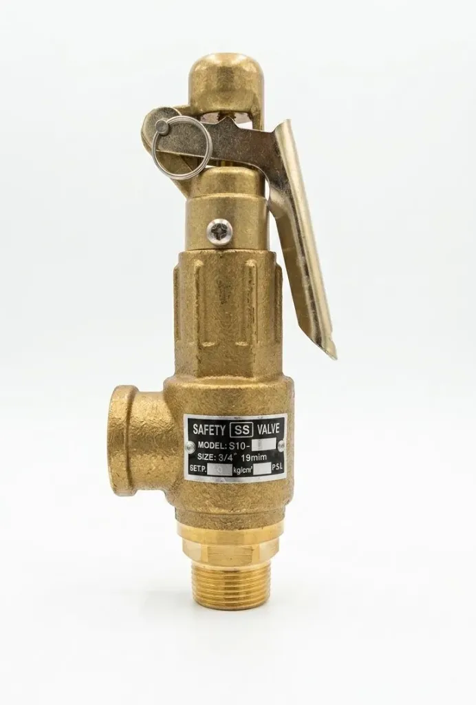 AIRMIXS S10LT 3/4" Bronze High-Pressure Safety Relief Valve with Lever (30 BAR)