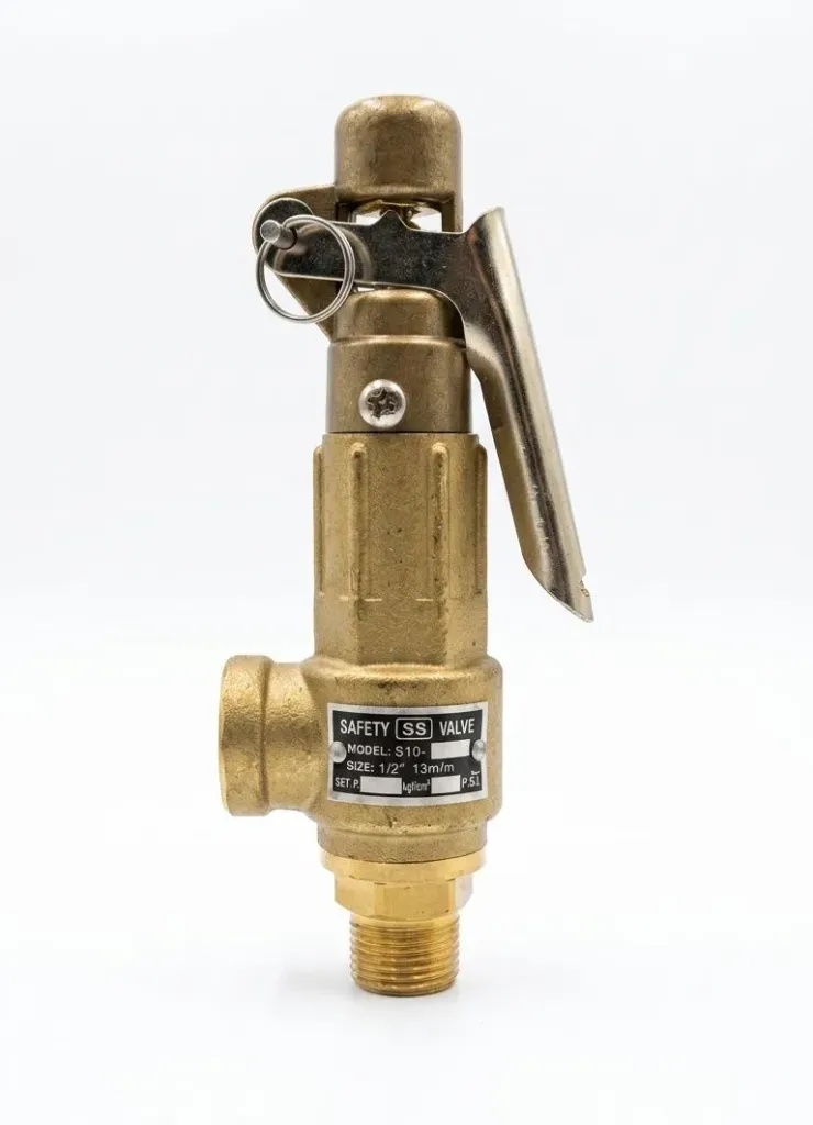 AIRMIXS S10LT 1/2" Bronze Safety Relief Valve with Lever (15 BAR)
