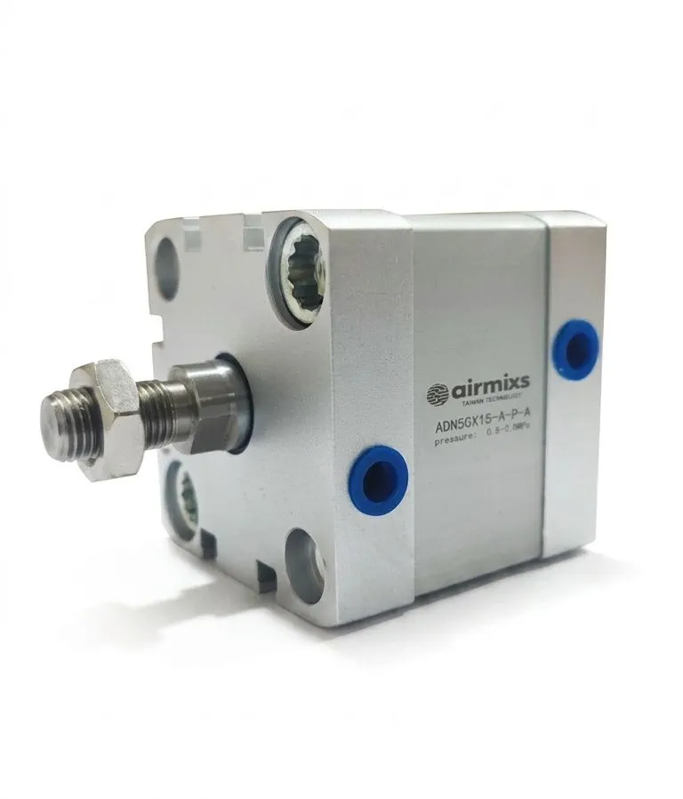 ADN-50-15-A-P-A AIRMIXS Compact Pneumatic Cylinder (50mm Bore, 15mm Stroke)