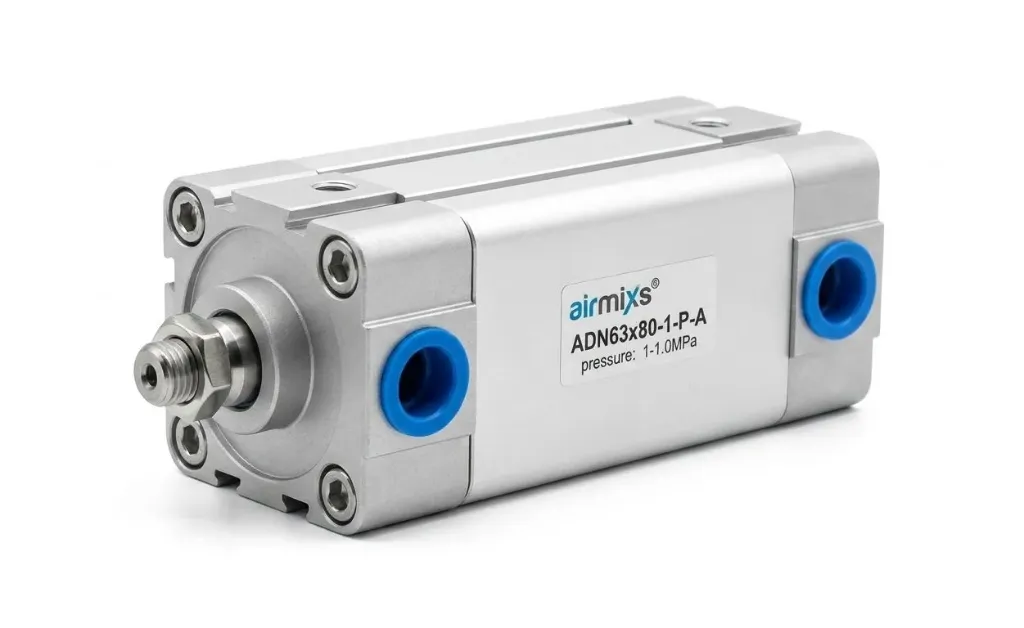 ADN-63-80-I-P-A AIRMIXS Compact Pneumatic Cylinder (63mm Bore, 80mm Stroke)