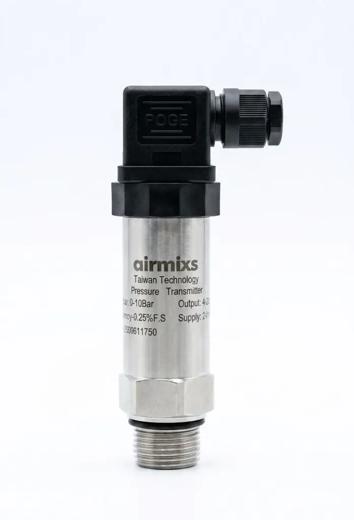 [AIR010420 1/2] AIRMIXS Pressure Transmitter 0-10 Bar, 4-20mA Output, 1/2" Thread