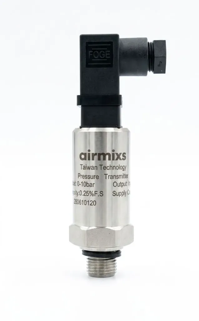[AIR010420 1/4] AIRMIXS Pressure Transmitter 0-10 Bar, 4-20mA Output, 1/4" Thread