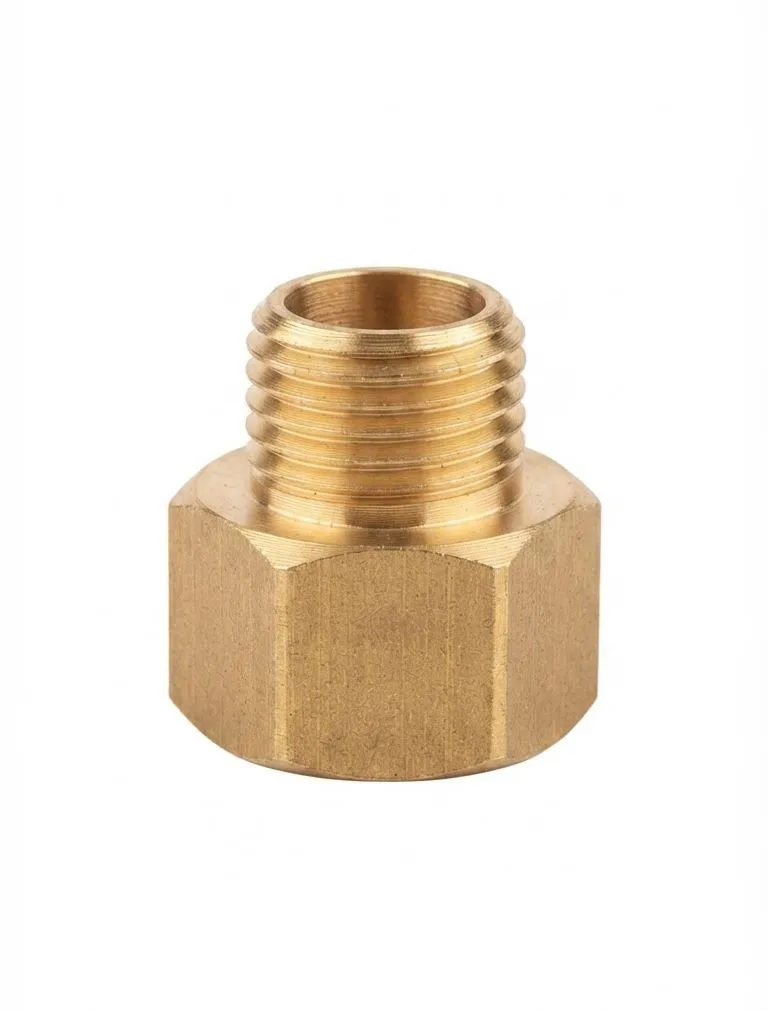 [J-A110] J-A110 AIRMIXS Brass Hexagon Adapter Male 3/8" NPT to Female 1/2" NPT