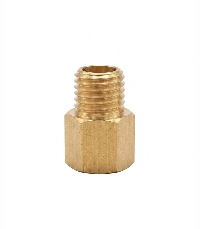 [J-A101] J-A101 AIRMIXS Brass Hexagon Adapter Male 1/8" NPT to Female 1/8" NPT