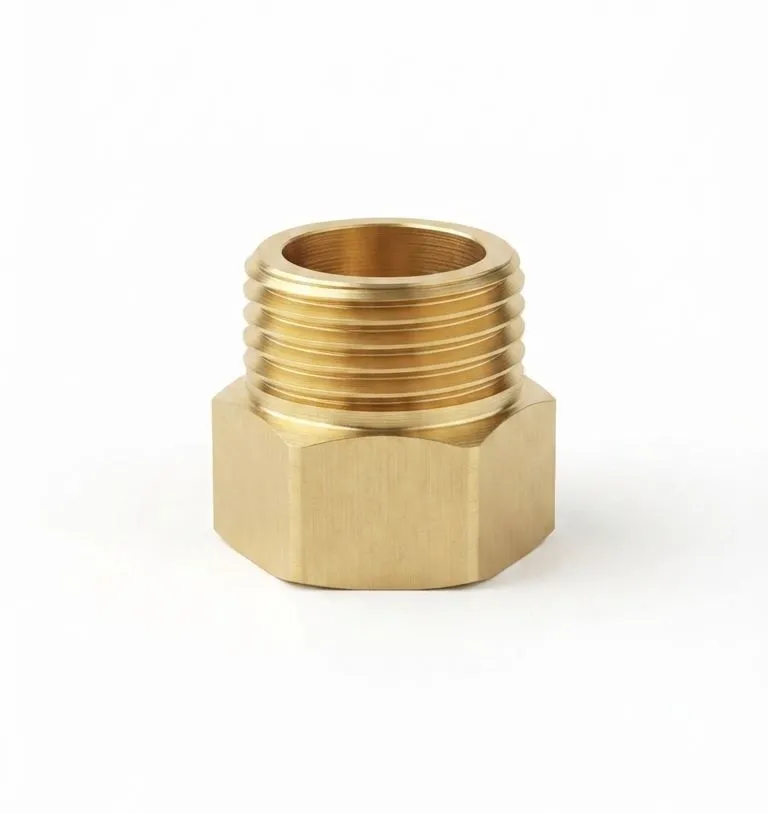 [J-A104] J-A104 AIRMIXS Brass Hexagon Adapter Male 1/2" NPT to Female 1/2" NPT