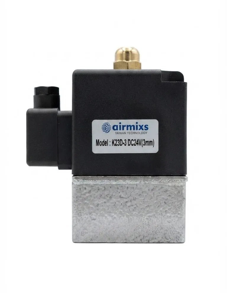K23D-3 AIRMIXS Solenoid Valve – 3mm Orifice, 3/2-Way Direct-Acting, 24V DC