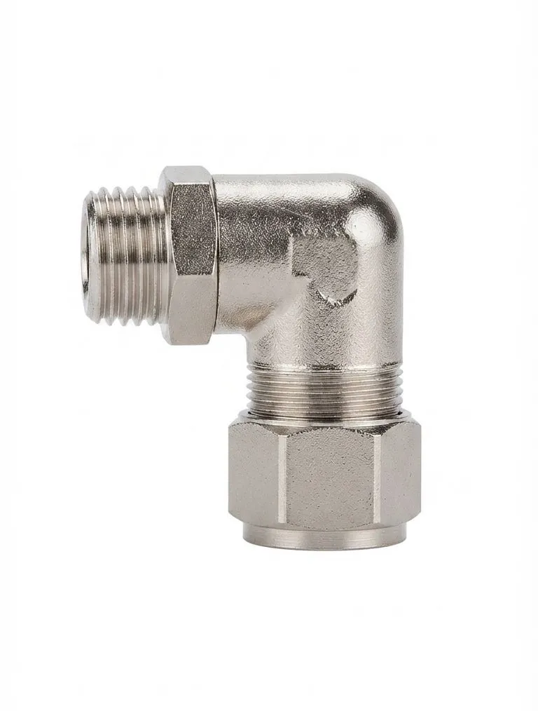 TKT-PL12-01 AIRMIXS Pneumatic 90° Male Elbow Compression / Push-In Fitting 12mm Tube x R1/8" Male Thread