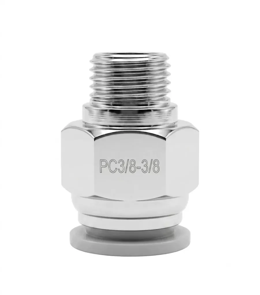 PC3/8-3/8 AIRMIXS Straight Male Push-to-Connect Pneumatic Air Fitting 3/8" Tube OD x 3/8" NPT Male