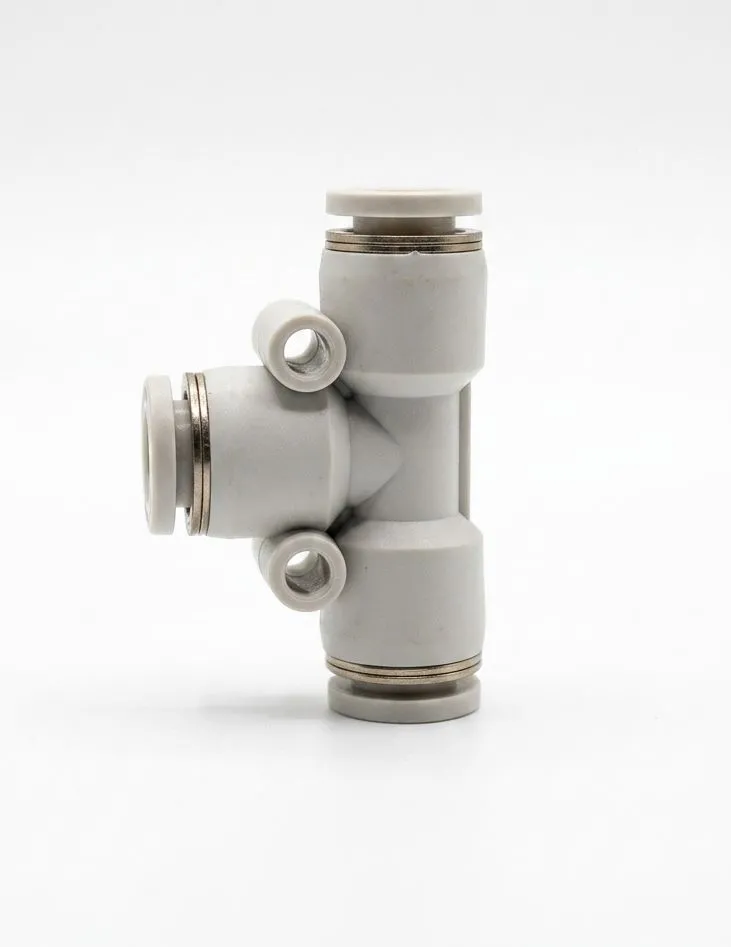 PE14 AIRMIXS Union Tee Push-In Pneumatic Fitting 14mm OD Tube x 3 Ports