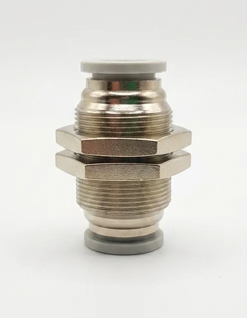 [PM08] PM08 AIRMIXS Pneumatic Bulkhead Union Push-In Fitting 8mm Tube O.D. x 8mm Tube O.D.
