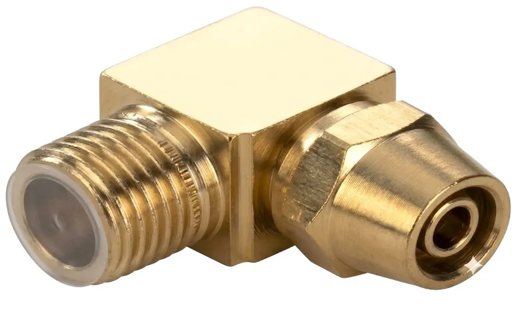 [BL8-04] BL8-04 AIRMIXS Nickel-Plated Brass Male Elbow Pneumatic Compression Fitting – 8mm Tube OD × 1/2" Thread