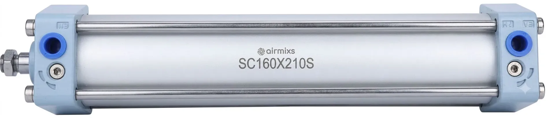 SC160x210-S AIRMIXS Double-Acting Tie-Rod Pneumatic Cylinder with Magnet 160 mm Bore, 210 mm Stroke