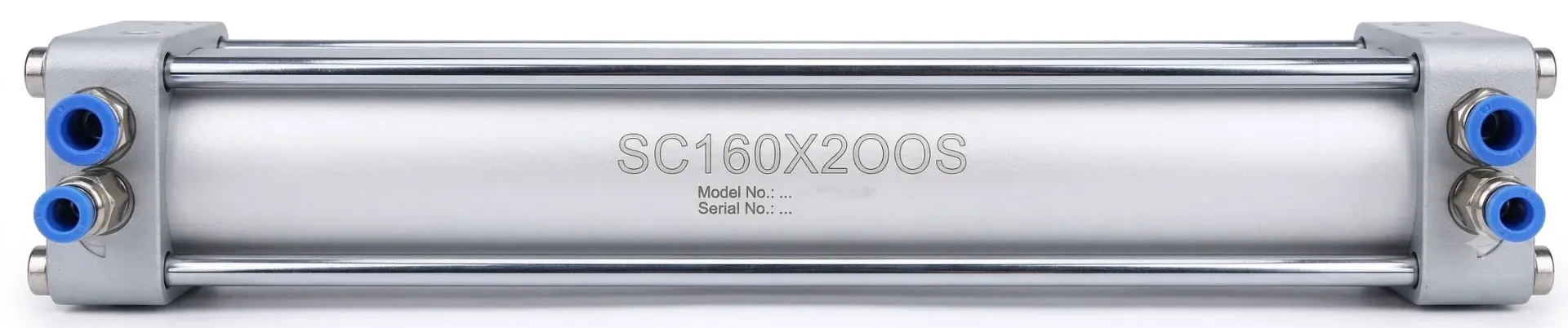 SC160x200 S AIRMIXS Double-Acting Tie-Rod Pneumatic Cylinder with Magnet 160 mm Bore, 200 mm Stroke