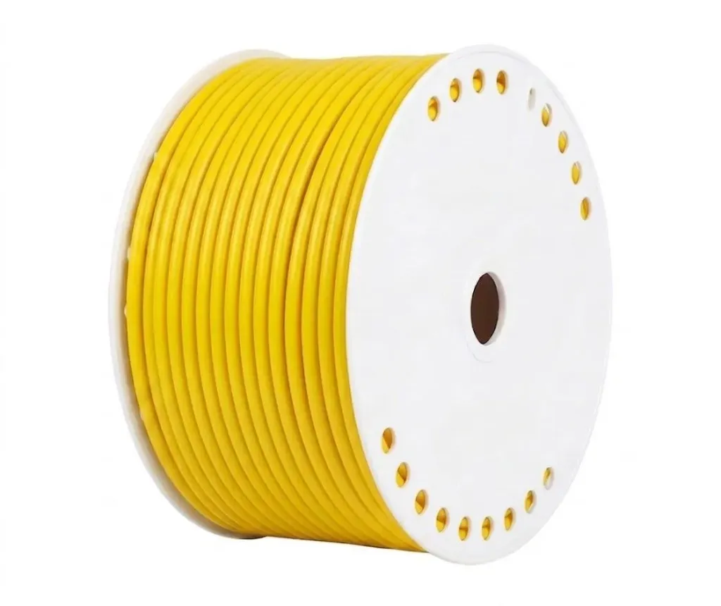 [AIR8MMTUBE-Yellow] Polyurethane PU Pneumatic Tubing - 8mm x 5mm, 100m Roll Yellow AIRMIXS