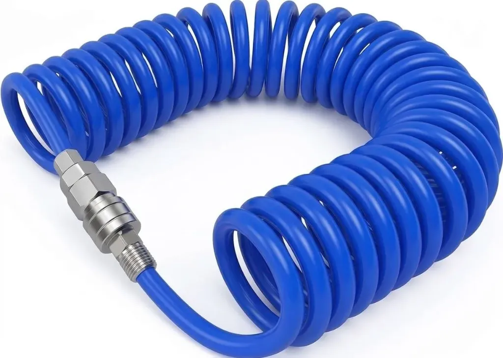 Recoil Spiral Polyurethane PU Spring Hose – 8mm OD x 5mm ID x 5M AIRMIXS
