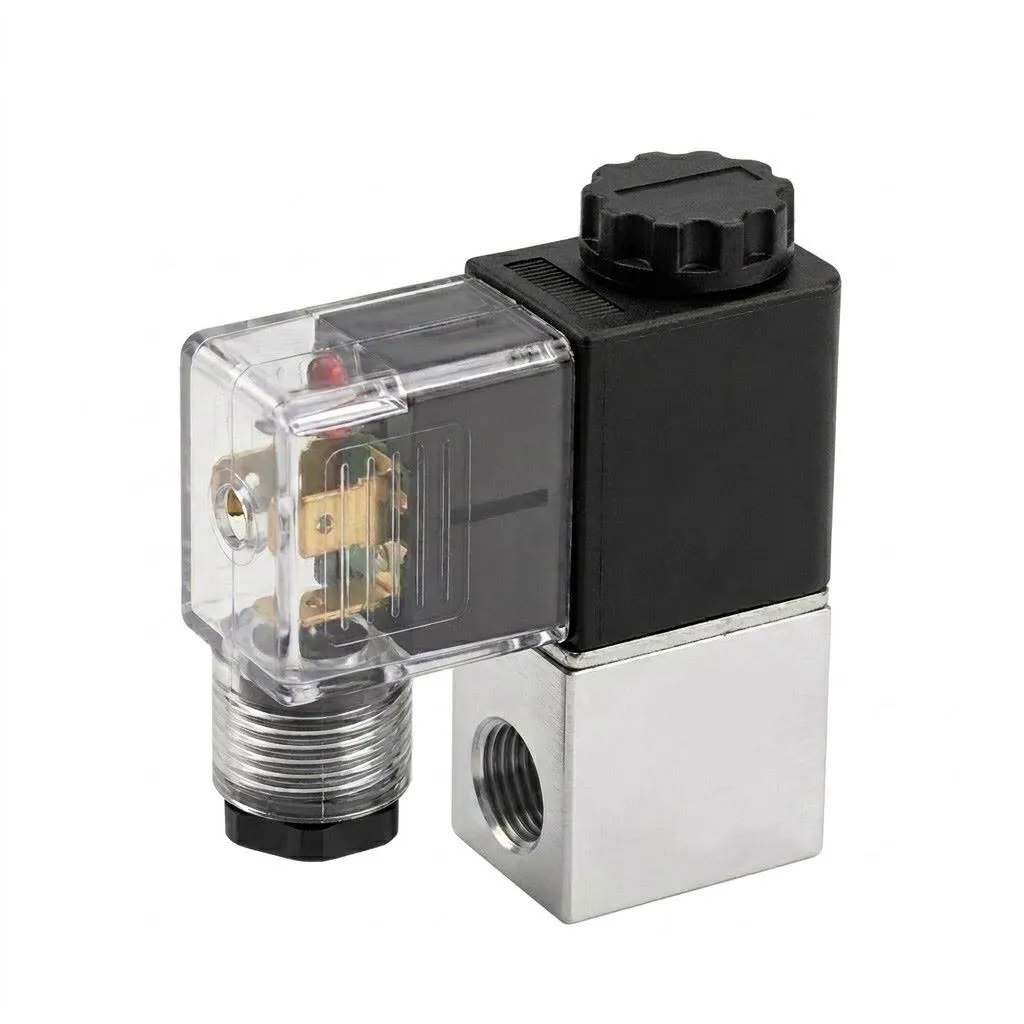 2V025-08 AC220V AIRMIXS Solenoid Valve–2/2 Way Normally Closed Direct-Acting Fluid Control Valve G1/4" Ports
