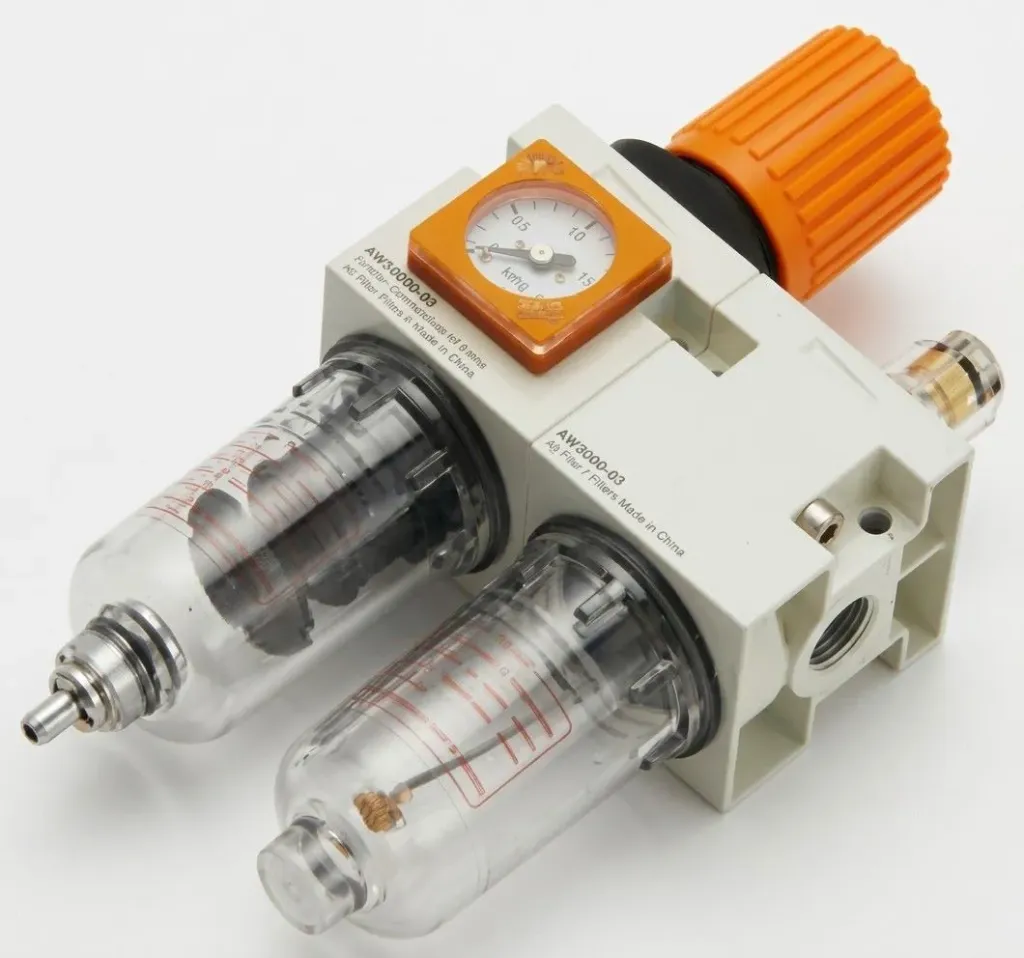 MU-MINI-20NX-1/4" AIRMIXS Compact Air Preparation Unit – 3-in-1 FRL