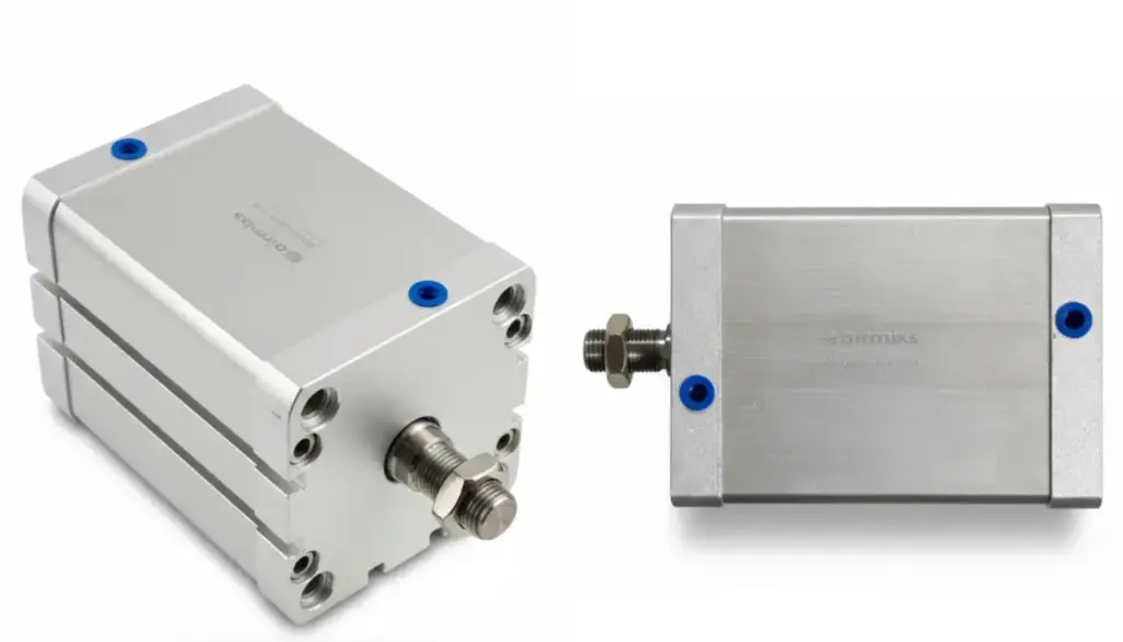[ADN-80-80-A-P-A] AIRMIXS ADN-80-80-A-P-A Compact Pneumatic Cylinder – 80mm Bore, 80mm Stroke (ISO 21287)