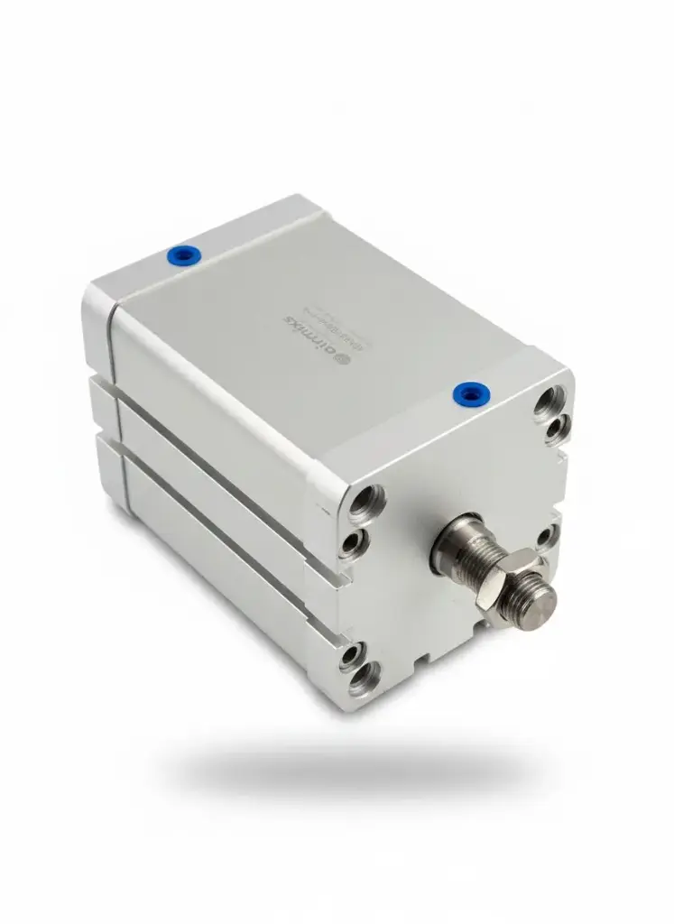 [ADN-80-80-A-P-A] AIRMIXS ADN-80-80-A-P-A Compact Pneumatic Cylinder – 80mm Bore, 80mm Stroke (ISO 21287)