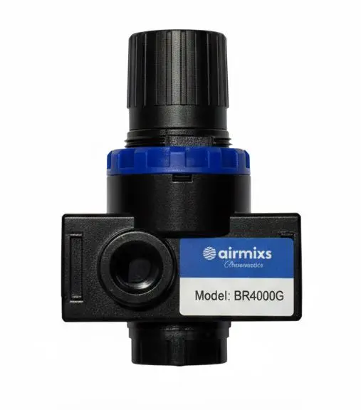 [BR4000G] AIRMIXS BR4000G High-Flow Industrial Pressure Regulator – 1/2" Port Black Series