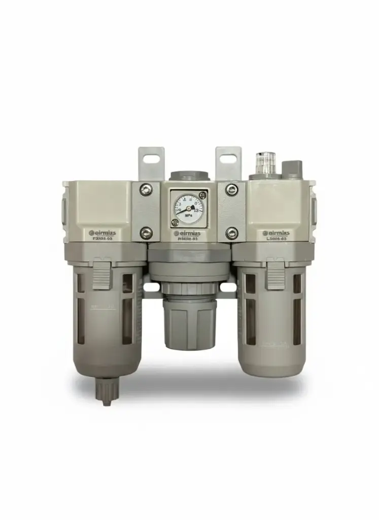 [R3000-03] AIRMIXS R3000-03 Modular Pressure Regulator – 3/8" Port with Integrated Square Gauge