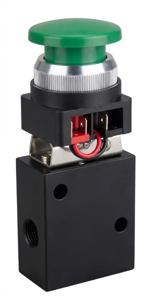 [AIRJM322PPL] JM322PPL Series AIRMIXS 3/2-Way Mechanical Valve Palm Button with Latch