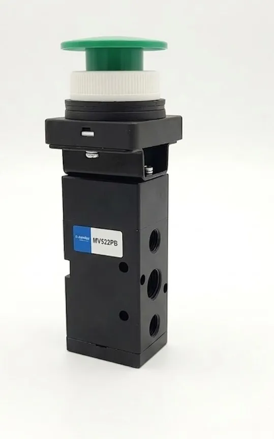 [MV522PB] MV522PB AIRMIXS Mechanical Control Valve 5/2-Way Mushroom Push-Button Actuator, G1/4 Port