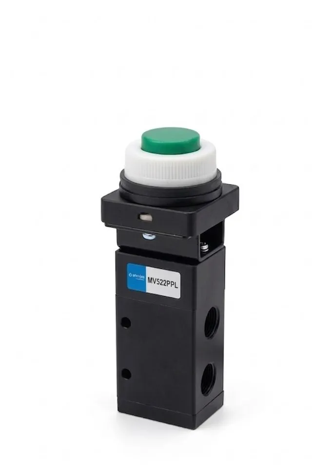 [MV522PPL] MV522PPL AIRMIXS Mechanical Control Valve 5/2-Way Push-Pull Lever Actuator, G1/4 Port
