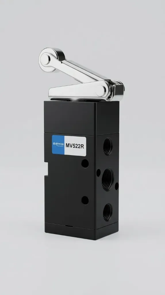 [MV522R] MV522R AIRMIXS Mechanical Control Valve 5/2-Way Roller Lever Actuator, G1/4 Port