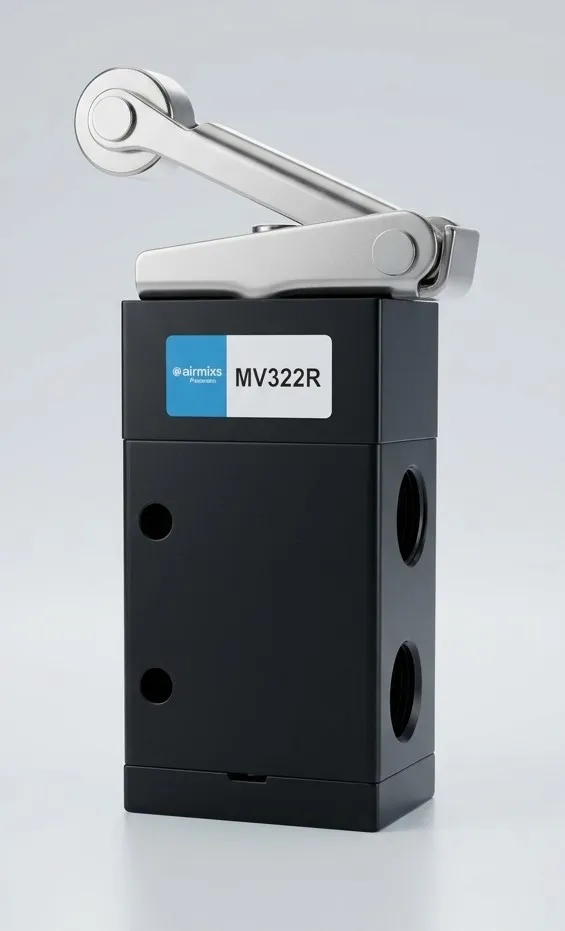 [MV322R] MV322R AIRMIXS Mechanical Control Valve 3/2-Way Roller Lever Actuator, G1/4 Port